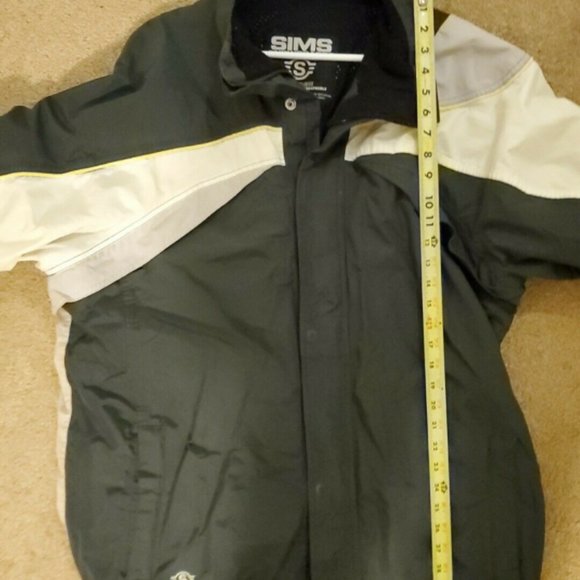 Sims Snowboard Jacket Men's Sz XL Navy/White VTG - Picture 4 of 10